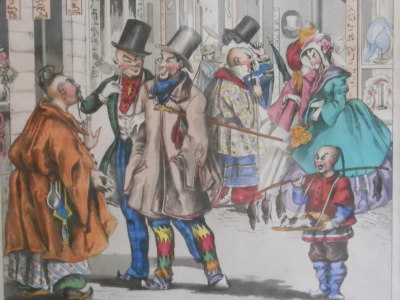 1821-Anton Elfinger - Vignetta satirica. La Cina si sta modernizzando